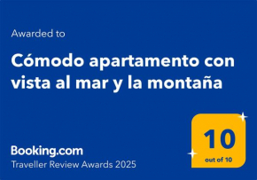 Cómodo apartamento con vista al mar y la montaña